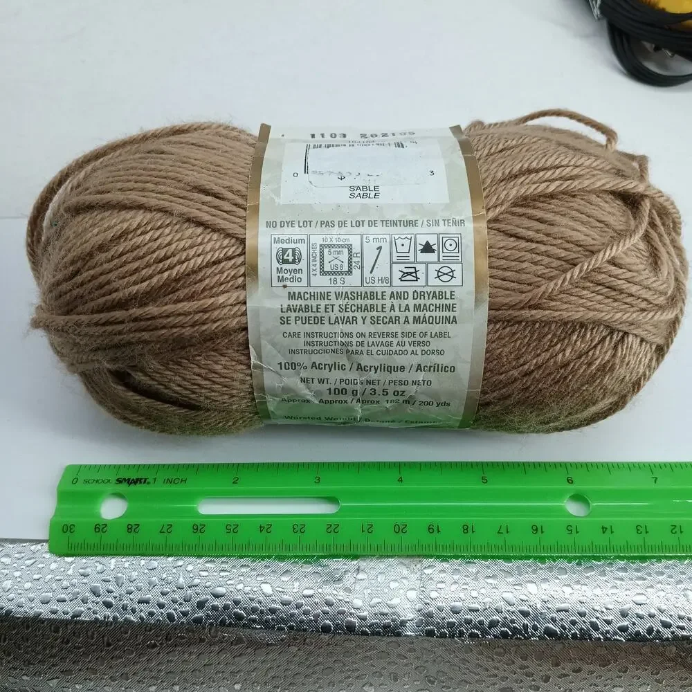 5+ SKEINS Bernat Satin Yarn Vintage Color LOT